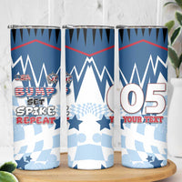 Custom USA Volleyball Skinny Tumbler Bump Set Spike Repeat