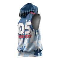 Custom USA Volleyball Sleeveless Hoodie Bump Set Spike Repeat