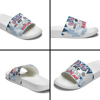 USA Volleyball Slide Sandals Bump Set Spike Repeat