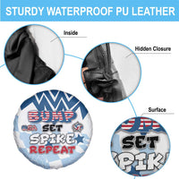 USA Volleyball Spare Tire Cover Bump Set Spike Repeat