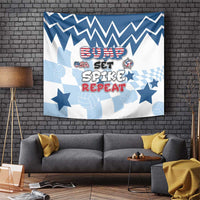 USA Volleyball Tapestry Bump Set Spike Repeat