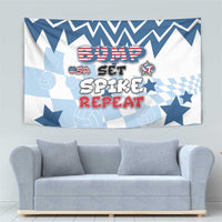 USA Volleyball Tapestry Bump Set Spike Repeat