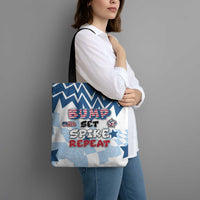 USA Volleyball Tote Bag Bump Set Spike Repeat