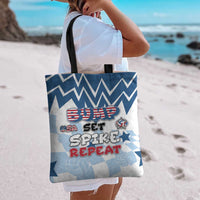 USA Volleyball Tote Bag Bump Set Spike Repeat