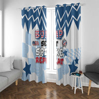 USA Volleyball Window Curtain Bump Set Spike Repeat