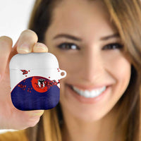 Japan Football AirPods Case Minimalist Floral Great Wave Ukiyo-e Style