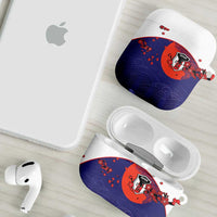Japan Football AirPods Case Minimalist Floral Great Wave Ukiyo-e Style