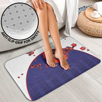 Japan Football Bathroom Set Minimalist Floral Great Wave Ukiyo-e Style