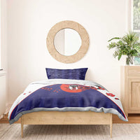 Japan Football Bedding Set Minimalist Floral Great Wave Ukiyo-e Style