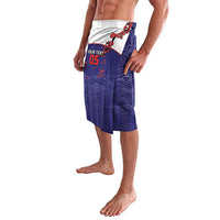 Custom Japan Football Lavalava Minimalist Floral Great Wave Ukiyo-e Style