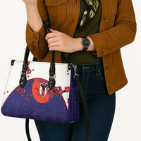 Japan Football Leather Bag Minimalist Floral Great Wave Ukiyo-e Style