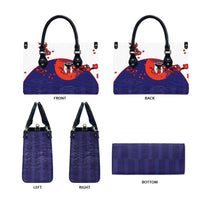 Japan Football Leather Bag Minimalist Floral Great Wave Ukiyo-e Style