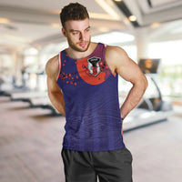 Custom Japan Football Men Tank Top Minimalist Floral Great Wave Ukiyo-e Style