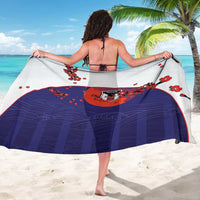 Japan Football Sarong Minimalist Floral Great Wave Ukiyo-e Style