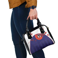 Japan Football Shoulder Handbag Minimalist Floral Great Wave Ukiyo-e Style