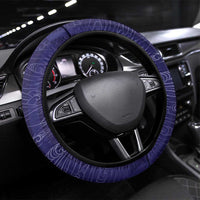 Japan Football Steering Wheel Cover Minimalist Floral Great Wave Ukiyo-e Style