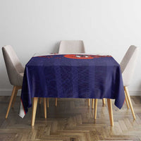 Japan Football Tablecloth Minimalist Floral Great Wave Ukiyo-e Style
