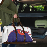 Japan Football Travel Bag Minimalist Floral Great Wave Ukiyo-e Style
