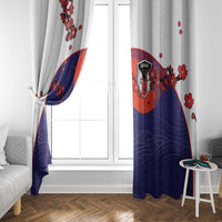Japan Football Window Curtain Minimalist Floral Great Wave Ukiyo-e Style