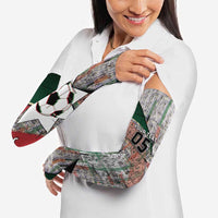 Custom Jordan Football Arm Sleeves Jordanian National Flag Colors Retro Glitch Art