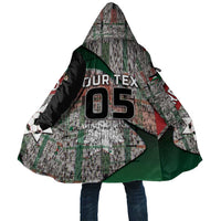 Custom Jordan Football Cloak Jordanian National Flag Colors Retro Glitch Art