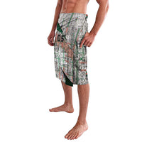 Custom Jordan Football Lavalava Jordanian National Flag Colors Retro Glitch Art