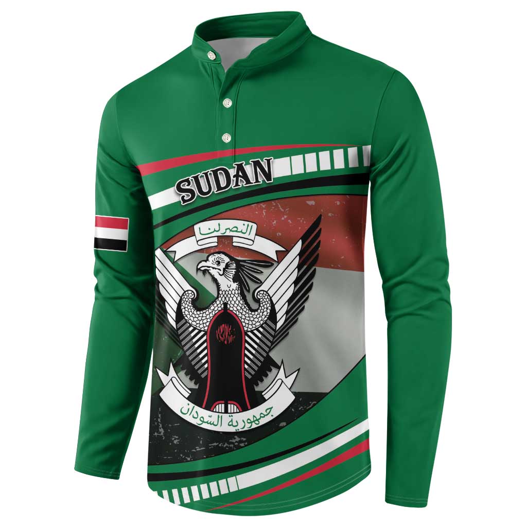 Sudan Button Sweatshirt Victory Is Ours - Wonder Print Shop