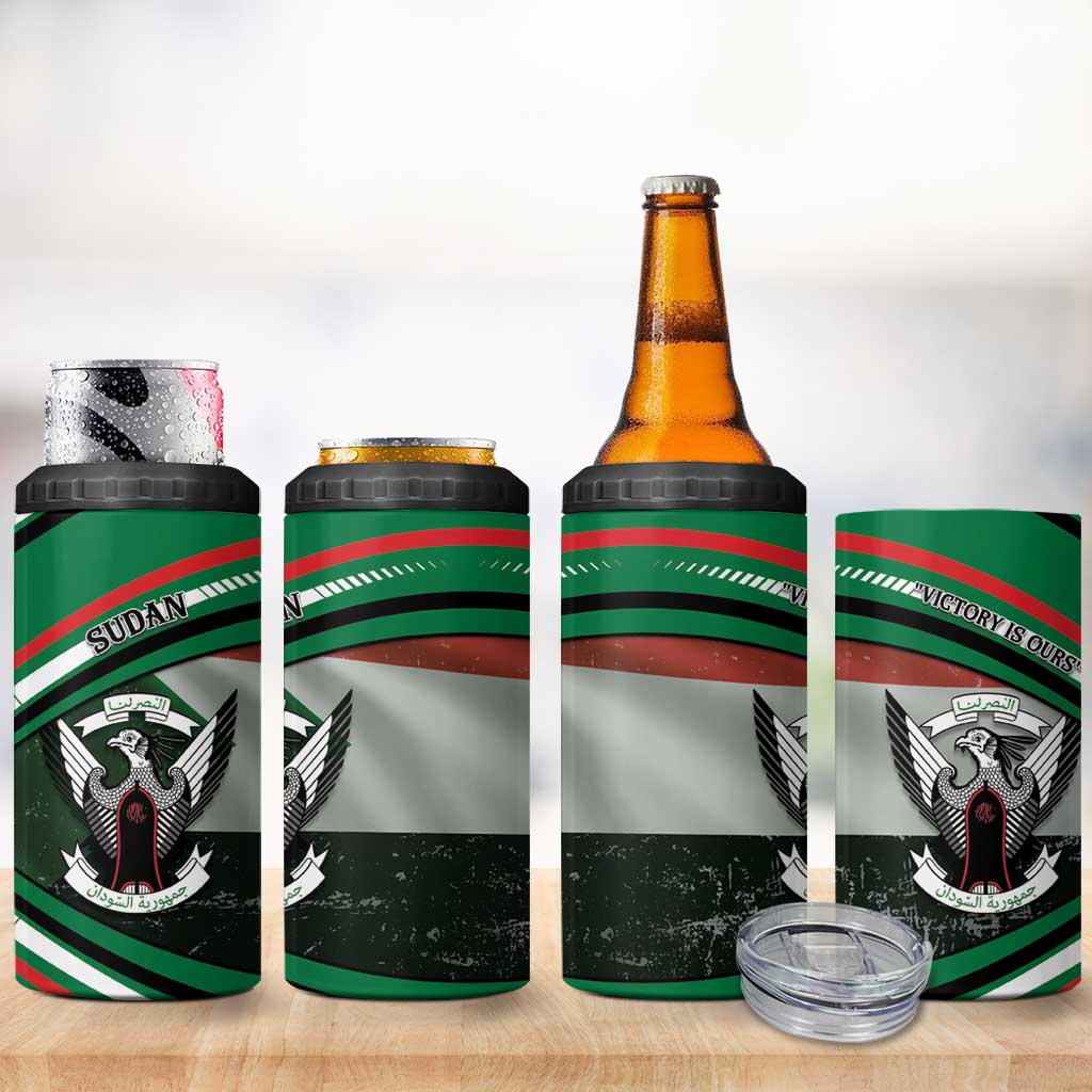Sudan 4 in 1 Can Cooler Tumbler Victory Is Ours - Wonder Print Shop