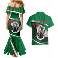 Sudan Couples Matching Mermaid Dress and Hawaiian Shirt Victory Is Ours - Wonder Print Shop