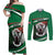 Sudan Couples Matching Off Shoulder Maxi Dress and Long Sleeve Button Shirt Victory Is Ours - Wonder Print Shop