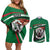 Sudan Couples Matching Off Shoulder Short Dress and Long Sleeve Button Shirt Victory Is Ours - Wonder Print Shop