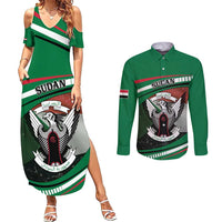 Sudan Couples Matching Summer Maxi Dress and Long Sleeve Button Shirt Victory Is Ours - Wonder Print Shop