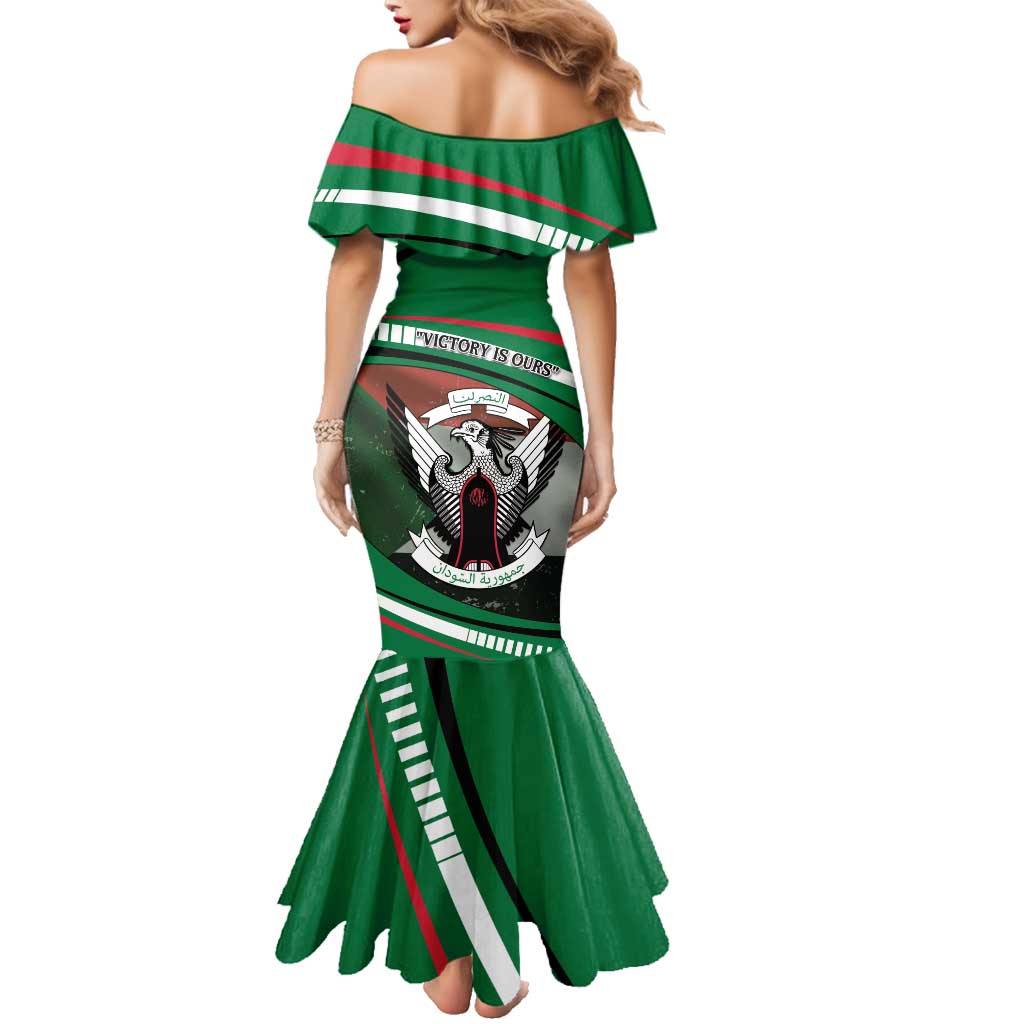 Sudan Family Matching Mermaid Dress and Hawaiian Shirt Victory Is Ours - Wonder Print Shop