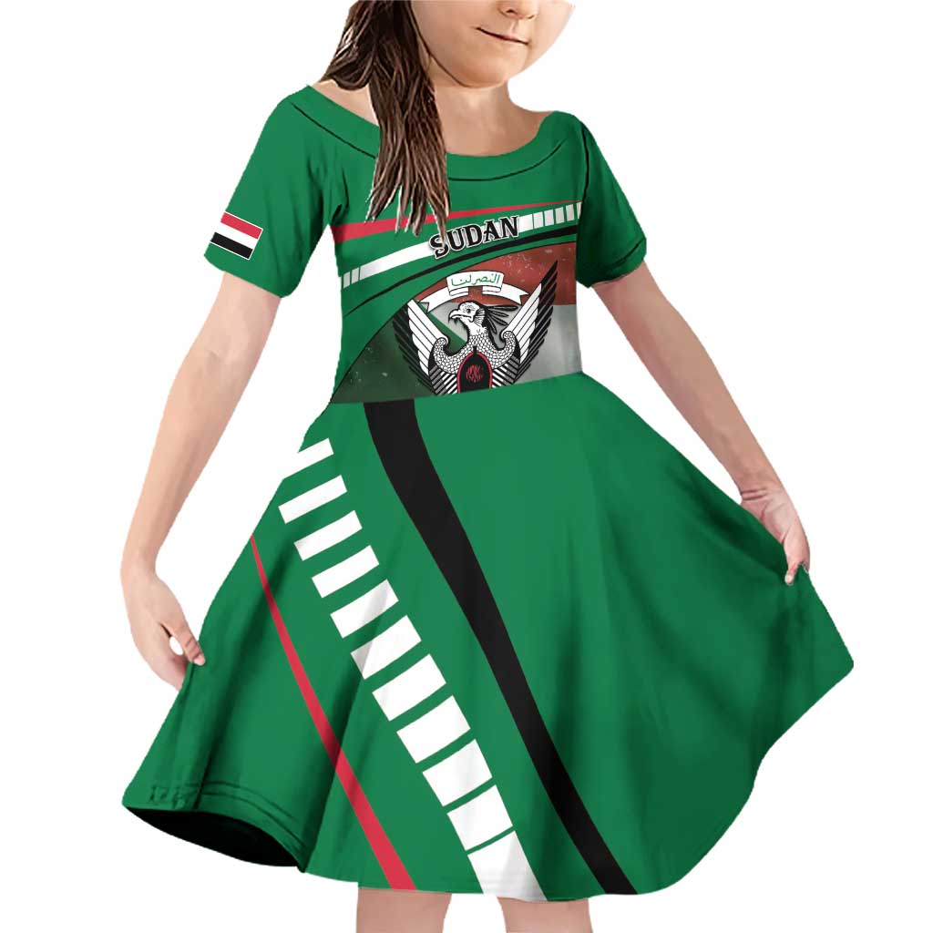 Sudan Family Matching Off Shoulder Short Dress and Hawaiian Shirt Victory Is Ours - Wonder Print Shop