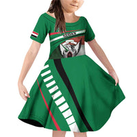 Sudan Family Matching Off Shoulder Short Dress and Hawaiian Shirt Victory Is Ours - Wonder Print Shop