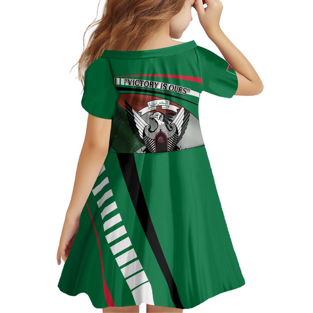 Sudan Family Matching Off Shoulder Short Dress and Hawaiian Shirt Victory Is Ours - Wonder Print Shop