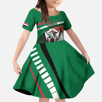 Sudan Family Matching Short Sleeve Bodycon Dress and Hawaiian Shirt Victory Is Ours - Wonder Print Shop