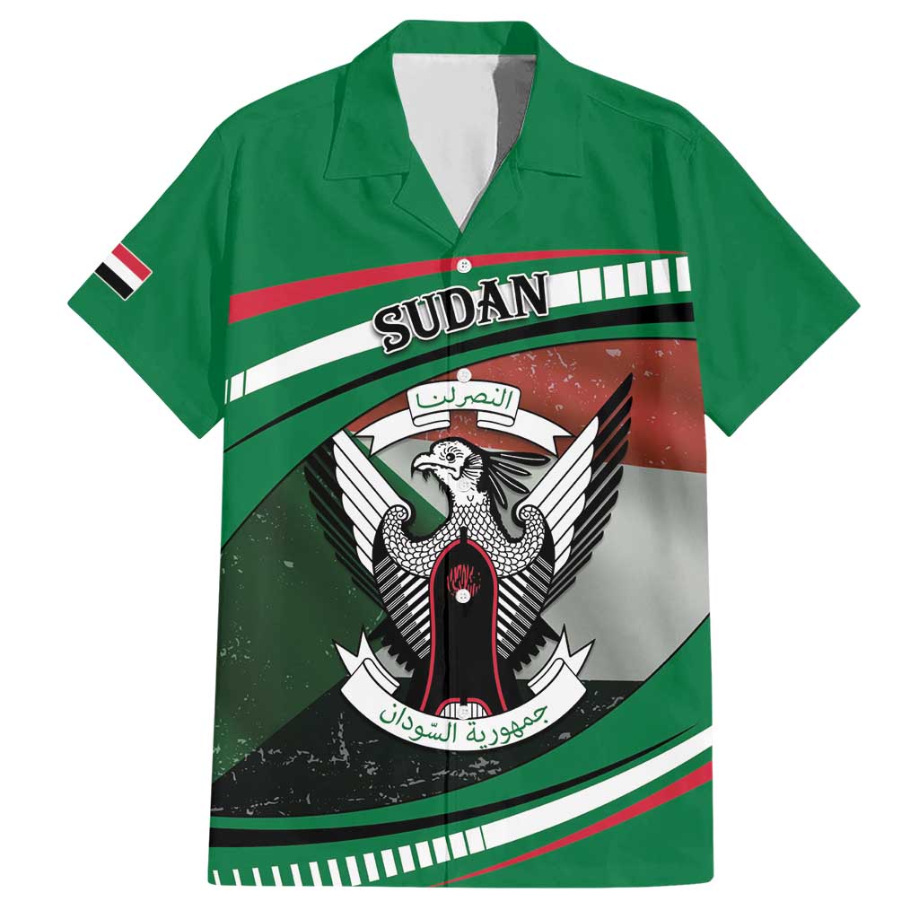 Sudan Family Matching Short Sleeve Bodycon Dress and Hawaiian Shirt Victory Is Ours - Wonder Print Shop