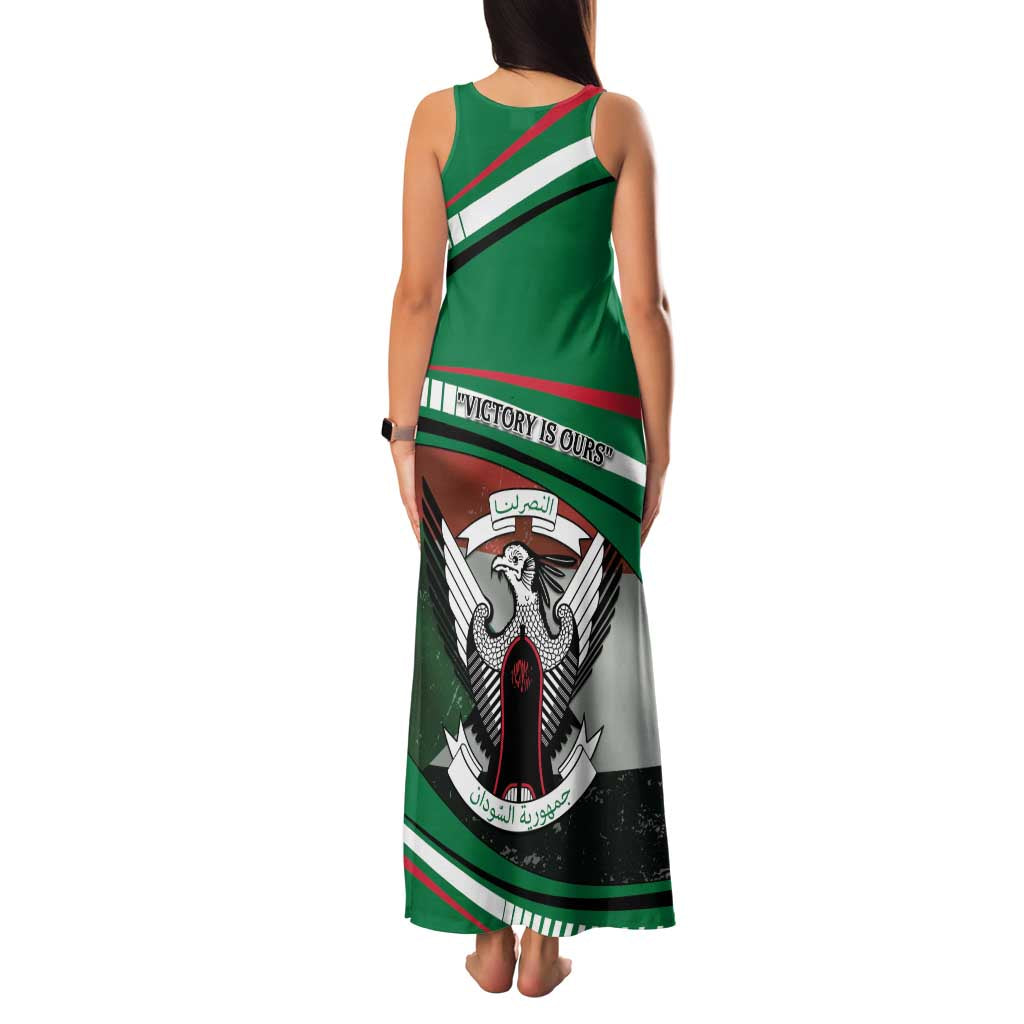 Sudan Family Matching Tank Maxi Dress and Hawaiian Shirt Victory Is Ours - Wonder Print Shop