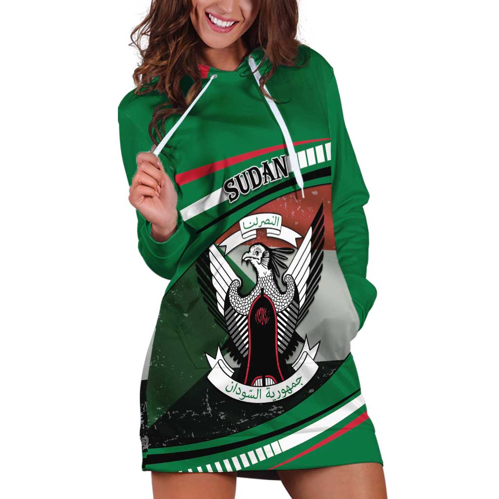 Sudan Hoodie Dress Victory Is Ours - Wonder Print Shop