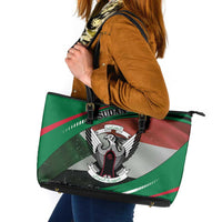 Sudan Leather Tote Bag Victory Is Ours - Wonder Print Shop