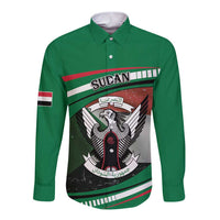 Sudan Long Sleeve Button Shirt Victory Is Ours - Wonder Print Shop