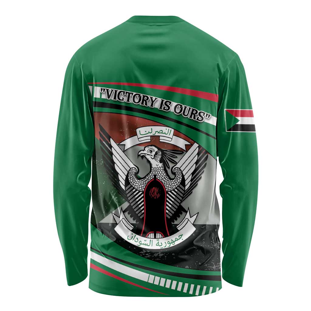Sudan Long Sleeve Shirt Victory Is Ours - Wonder Print Shop