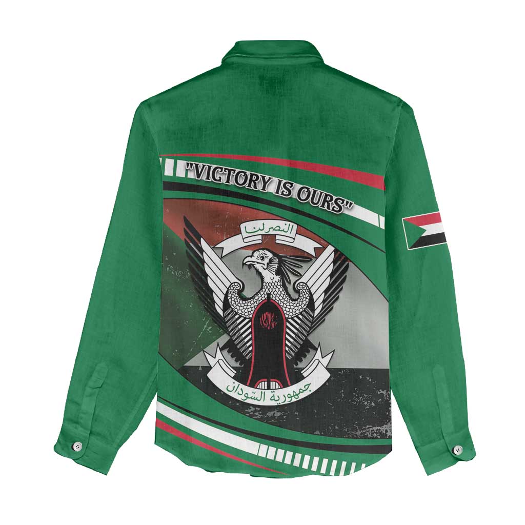 Sudan Women Casual Shirt Victory Is Ours - Wonder Print Shop
