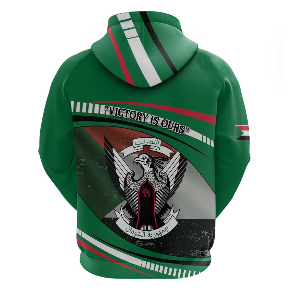 Sudan Zip Hoodie Victory Is Ours - Wonder Print Shop