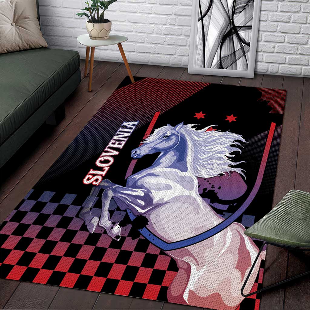 Slovenia Area Rug The Lipizzaner Horse - Wonder Print Shop