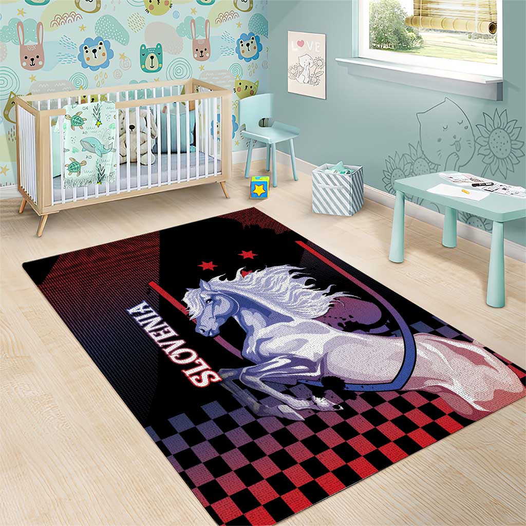 Slovenia Area Rug The Lipizzaner Horse - Wonder Print Shop