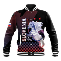 Personalized Slovenia Baseball Jacket The Lipizzaner Horse - Wonder Print Shop