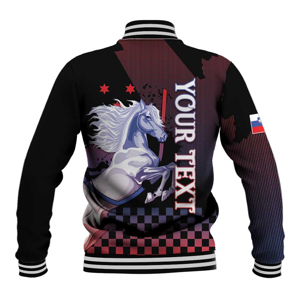 Personalized Slovenia Baseball Jacket The Lipizzaner Horse - Wonder Print Shop
