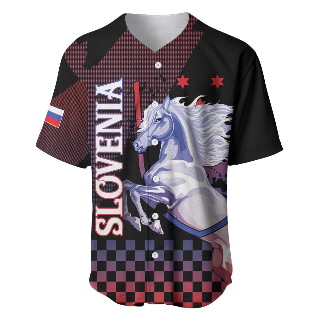 Personalized Slovenia Baseball Jersey The Lipizzaner Horse - Wonder Print Shop